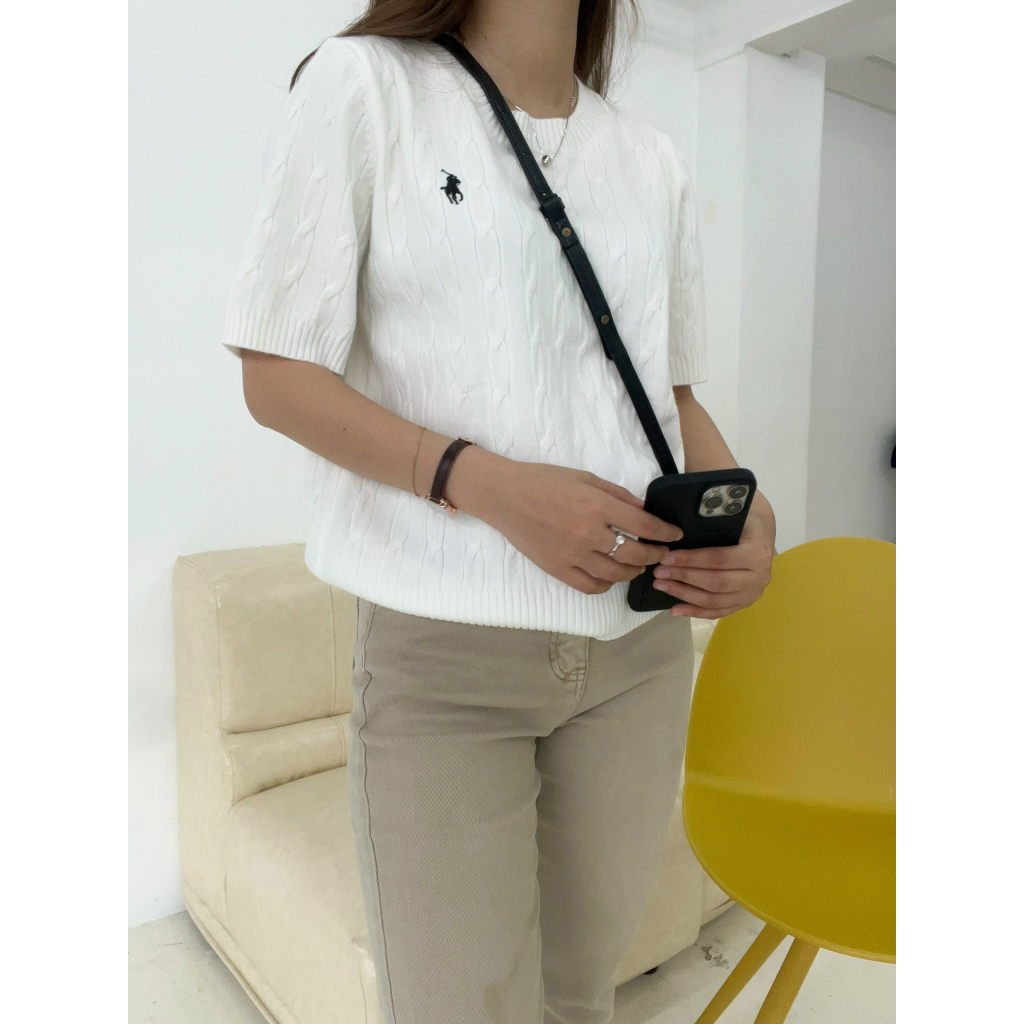 Len dệt kim Polo trơn - BST23