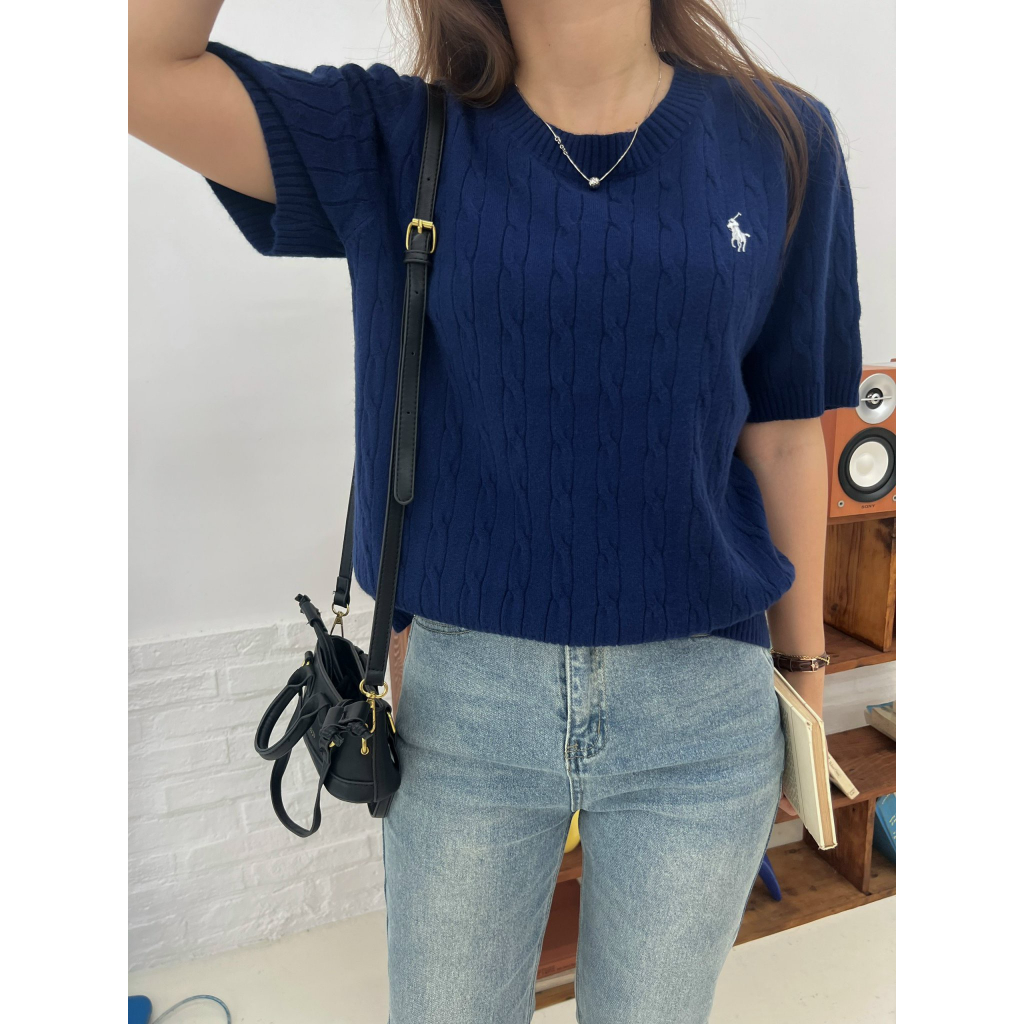 Len dệt kim Polo trơn - BST23