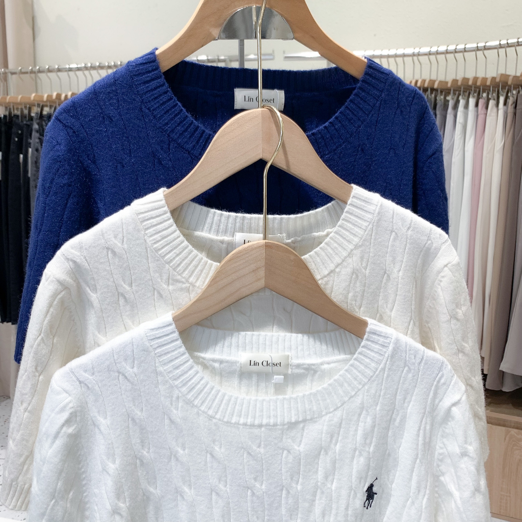 Len dệt kim Polo trơn - BST23