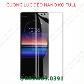 Dán cường lực màn hình Sony Xperia 1/ 1 mark 2 (1 ii)/ 1 mark 5 (1 V)  nano dẻo trong suốt, nhám chống vân tay