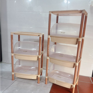 Kệ Nhựa úp chén, Trạn úp bát nhiều tầng có nắp đậy Việt Nhật Cao Cấp, Kệ úp chén bát 3 tầng có nắp đậy
