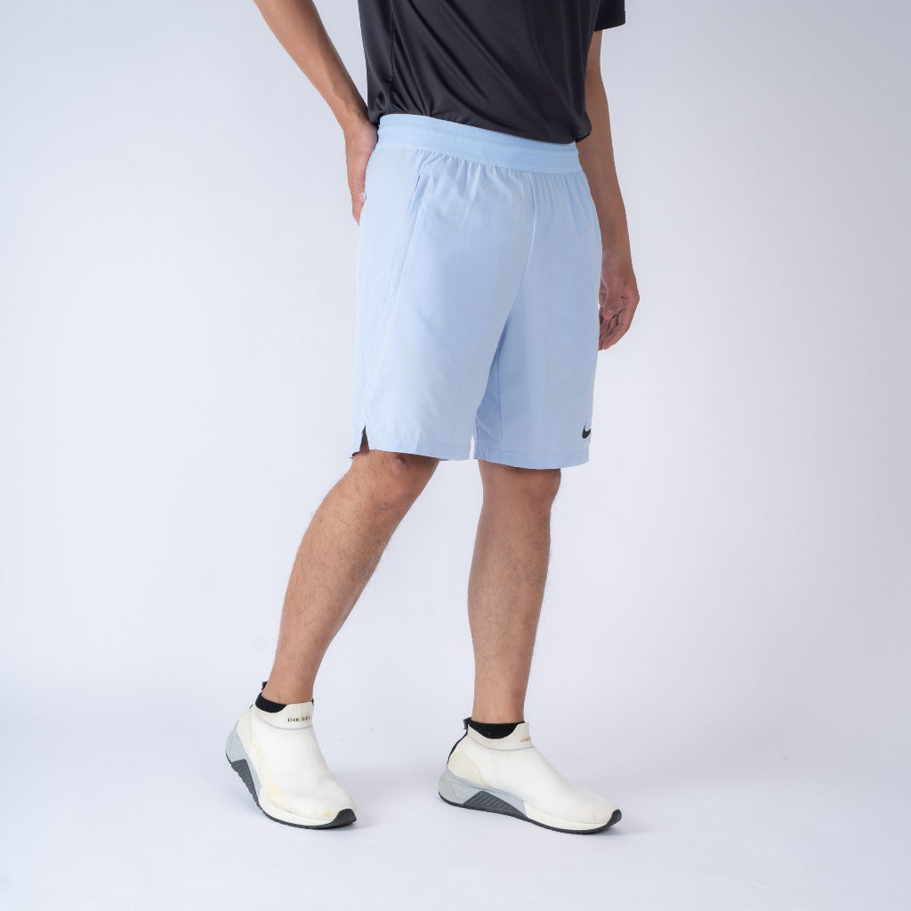 CHÍNH HÃNG - Quần ngắn nam thể thao Nike Court Dri-FIT Victory 9" Men's Tennis Shorts Authentic - Sky Blue