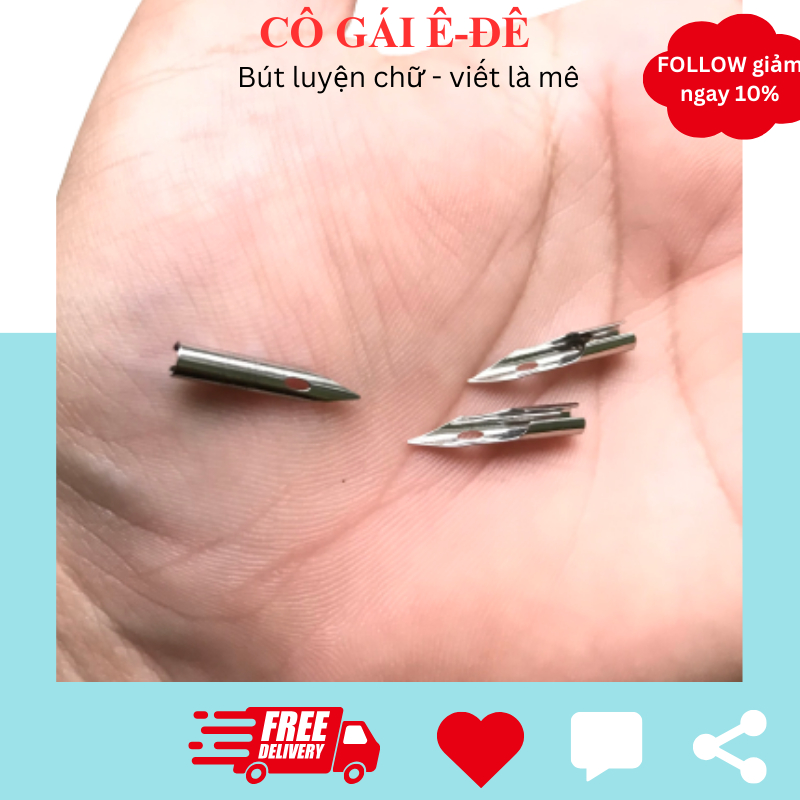 Ngòi bút lá tre thanh đậm, ngòi lá tre đàn hồi thay thế cho các loại bút lá tre luyện chữ đẹp