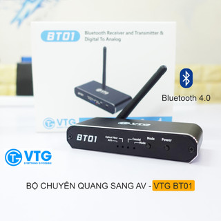 Bộ Chuyển Âm Thanh Quang Học Sang AV model VTG BT01 Tích Hợp Bluetooth 4.0 - Sản phẩm chính hãng