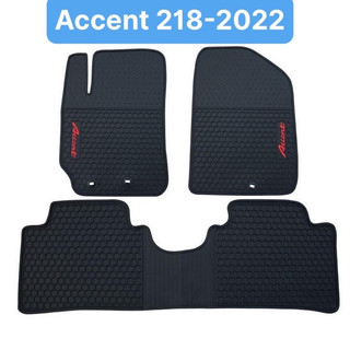 Thảm Lót Sàn Cao Su Xe Hyundai Accent 2018-2024- Mẫu tổ ong Hàng không Mùi, vừa khít xe