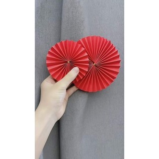 quạt giấy trang trí decor