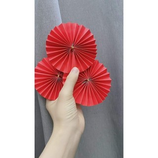 Quạt giấy trang trí decor