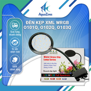  Đèn led kẹp tròn XML O101Q 0102Q O103Q 4in1 hệ WRGB dành cho bể thủy sinh bể cá nhỏ và vừa 