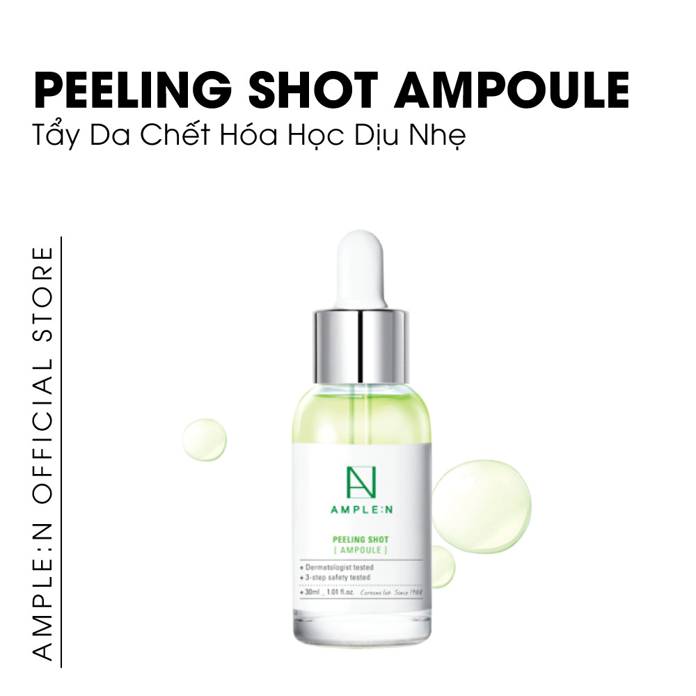 Tẩy Da Chết Hóa Học Dịu Nhẹ AMPLE:N Peeling Shot Ampoule 30ml