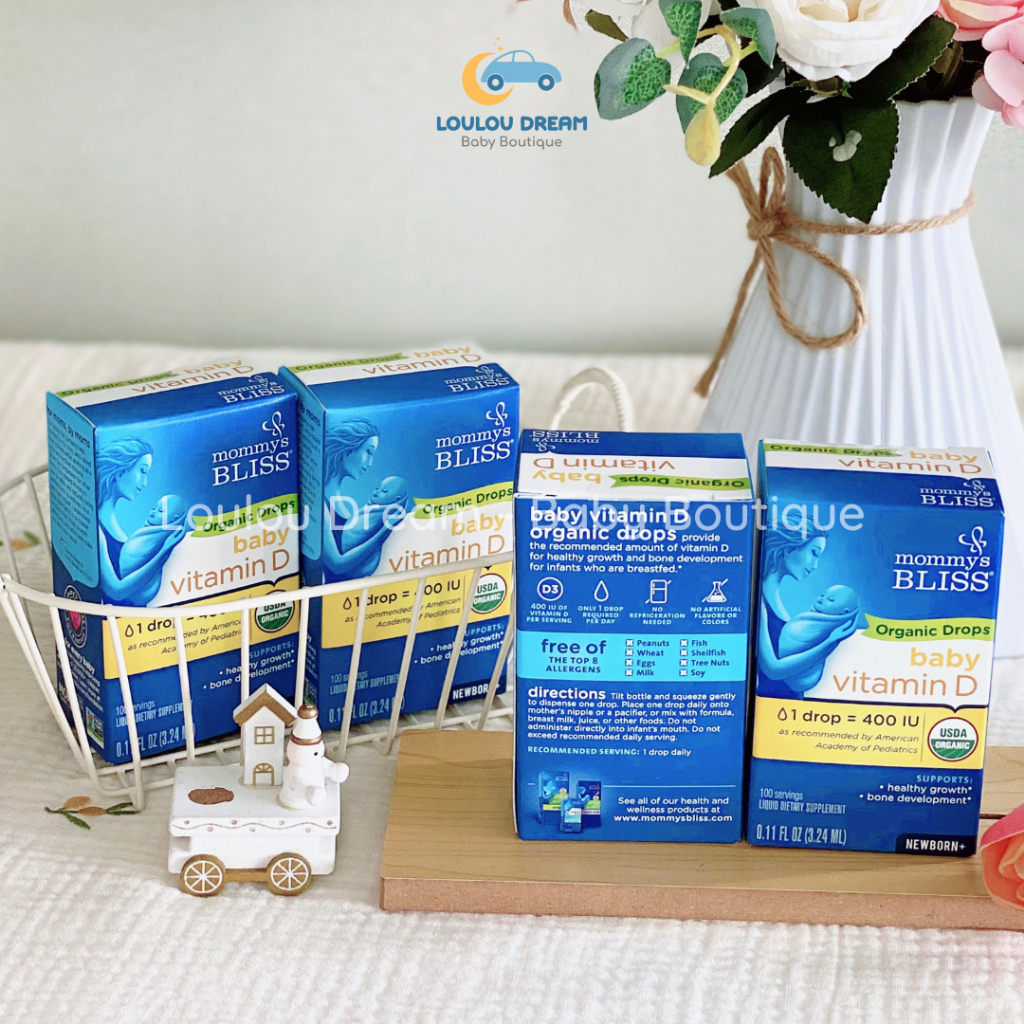 Vitamin D3 hữu cơ Mommy Bliss của Mỹ