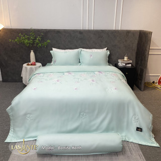 Set chăn ga gối 100% modal lasante' chính hãng 5 món