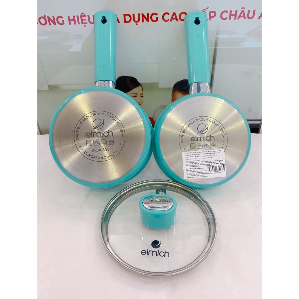 Bộ nồi chảo Inox nguyên khối an toàn Baby EL 1168OLMax Size 14cm