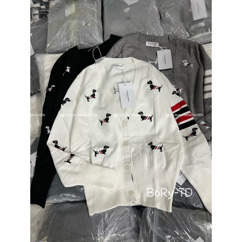 ÁO CADIGAN THOM HOẠ TIẾT CON CHÓ