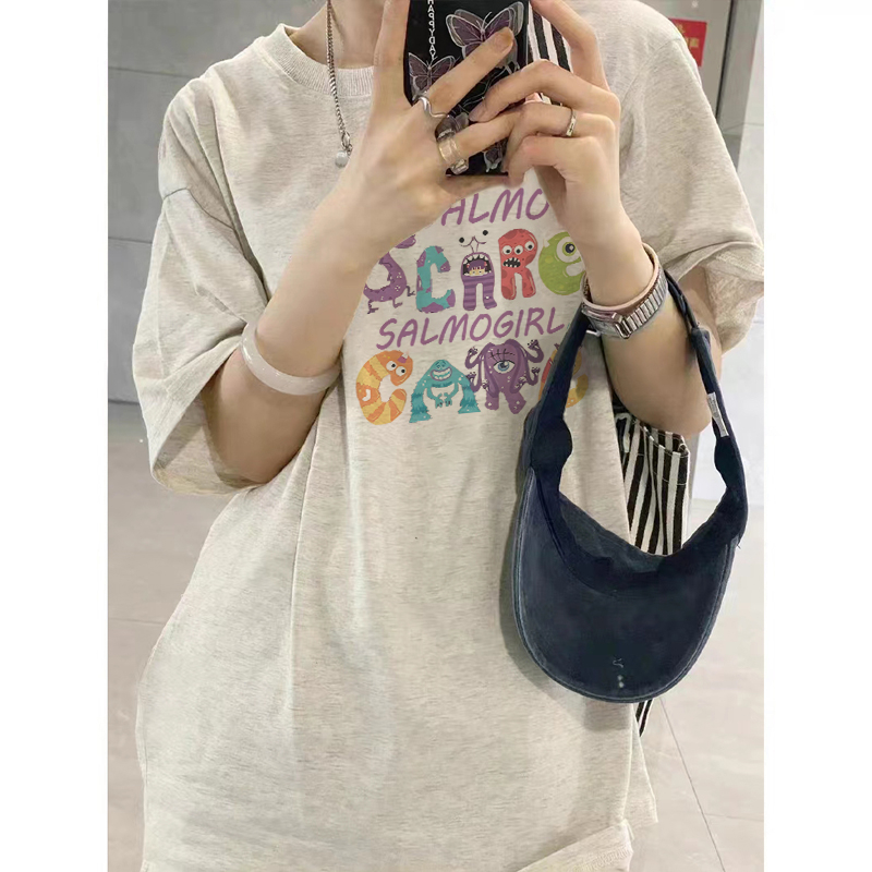 FOCUS local brand fashion Xám áo thun nữ kiểu shirt bigsize unisex áo phông ulzzang 100%cotton