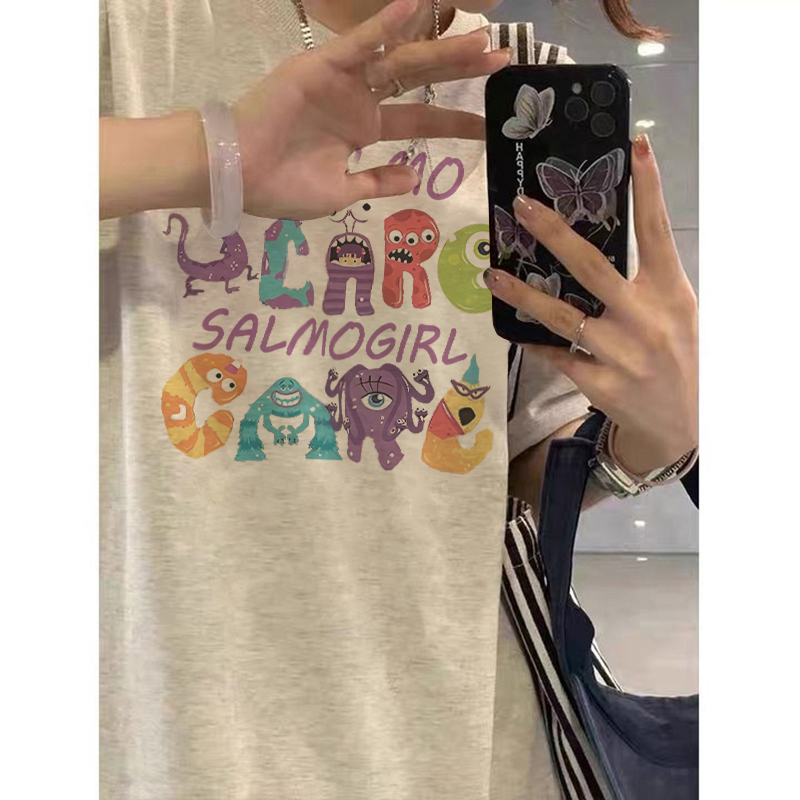 FOCUS local brand fashion Xám áo thun nữ kiểu shirt bigsize unisex áo phông ulzzang 100%cotton