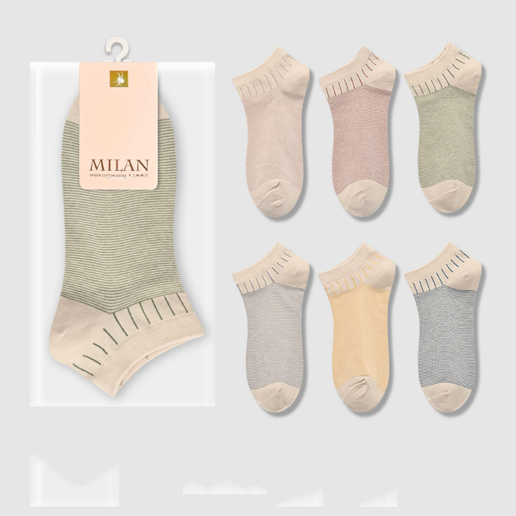 Tất cổ ngắn bông Cotton Tân Cương tự nhiên mềm mại co giãn mã VAT0479