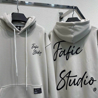 Áo khoác hoodie nỉ nam nữ phối theo phong cách thời trang form đẹp và rộng chất vải dày áo in chữ fajic studio bao đẹp