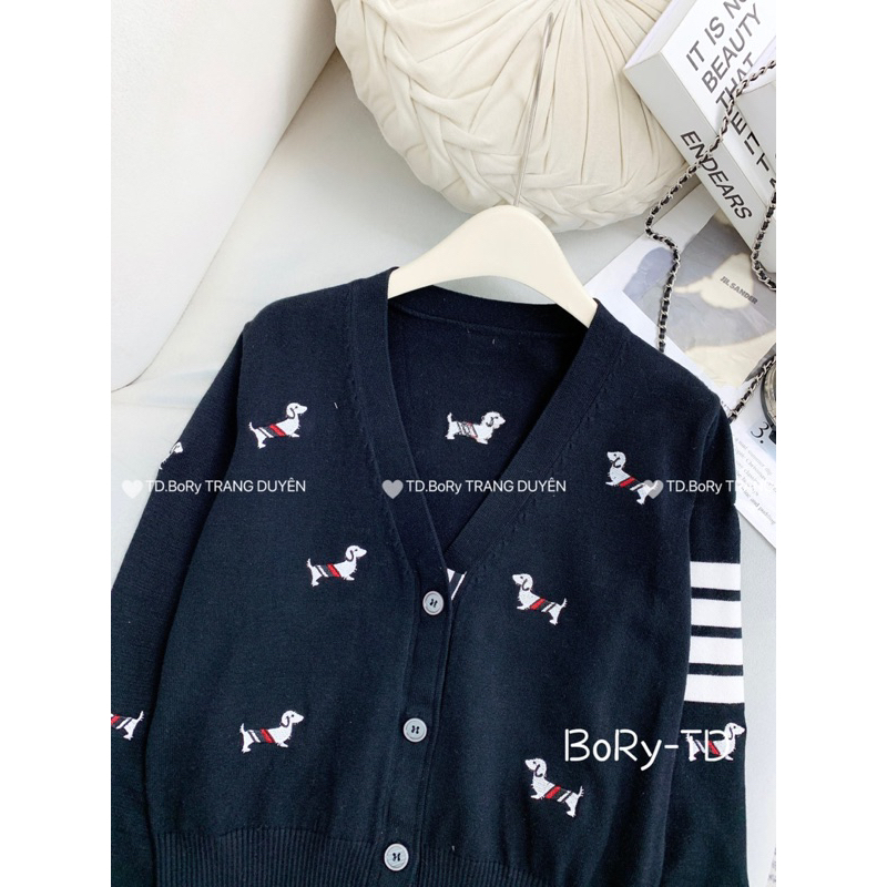 ÁO CADIGAN THOM HOẠ TIẾT CON CHÓ