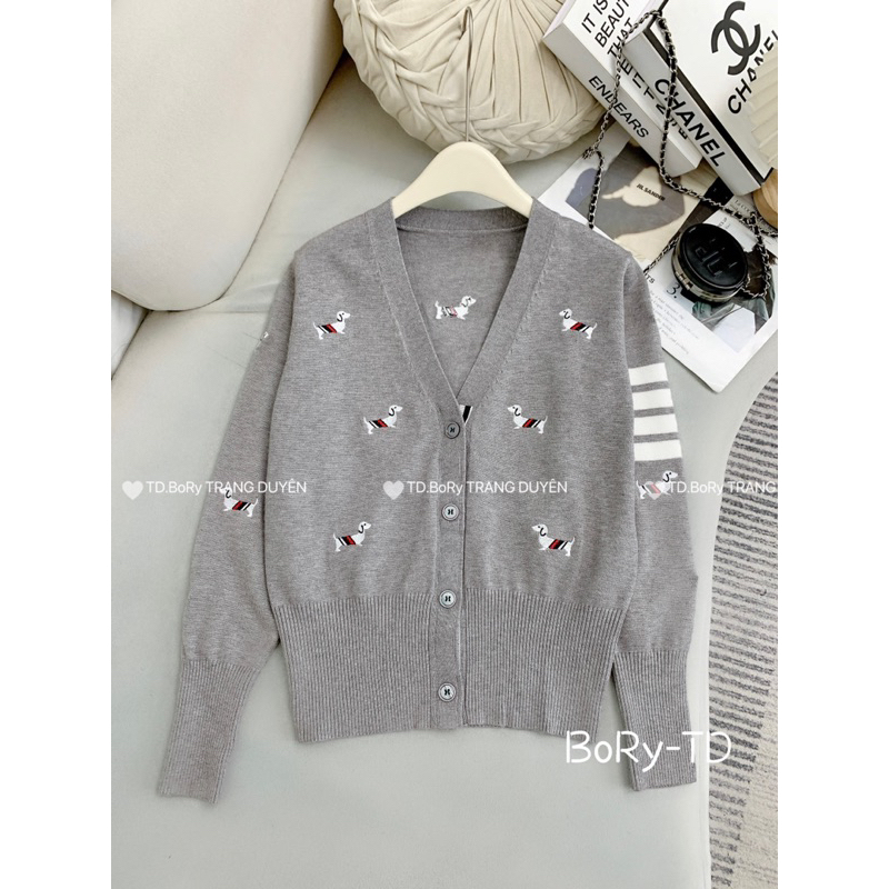 ÁO CADIGAN THOM HOẠ TIẾT CON CHÓ