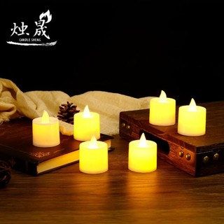 100 Nến Điện Tử Vàng Đậm
