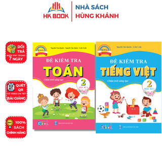 Sách - Combo 2 cuốn Đề Kiểm Tra Toán và Tiếng Việt Lớp 2 - Học Kì 1 - Chân Trời Sáng Tạo - Q CT 223