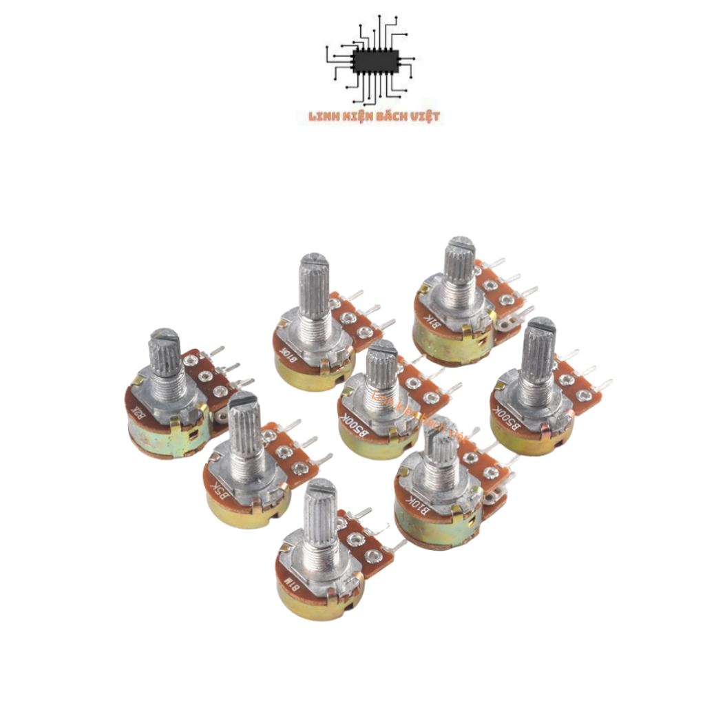 Chiết áp đơn 10K WH148-B10K 15mm chất lượng tốt