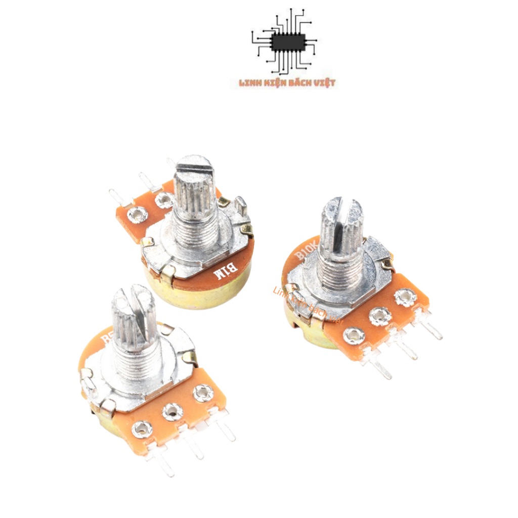 Chiết áp đơn 10K WH148-B10K 15mm chất lượng tốt