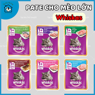 Pate Whiskas cho mèo gói 85gr dành cho mèo mọi lứa tuổi