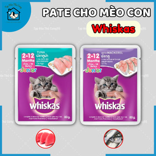 Pate Whiskas cho mèo con gói 80gr thơm ngon