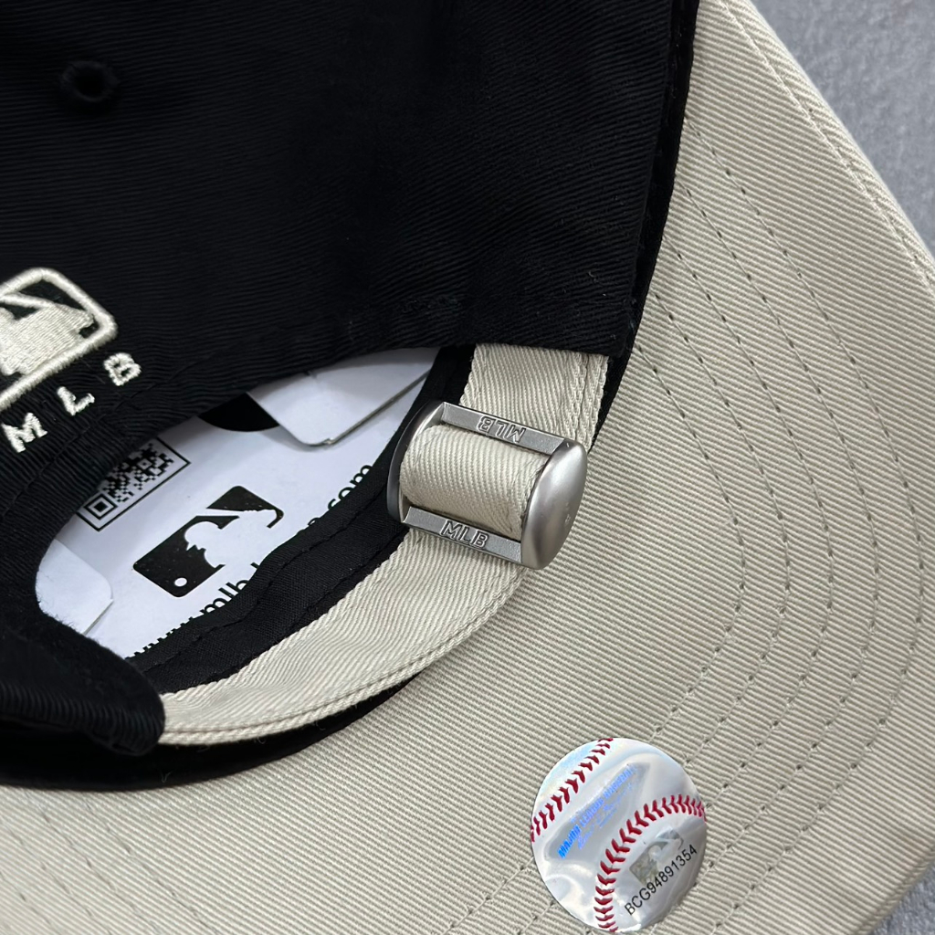 Mũ Nón MLB Ny Đen Kem Hàng Chính Hãng 3ACP3303N-50BKS | Fox Sneaker