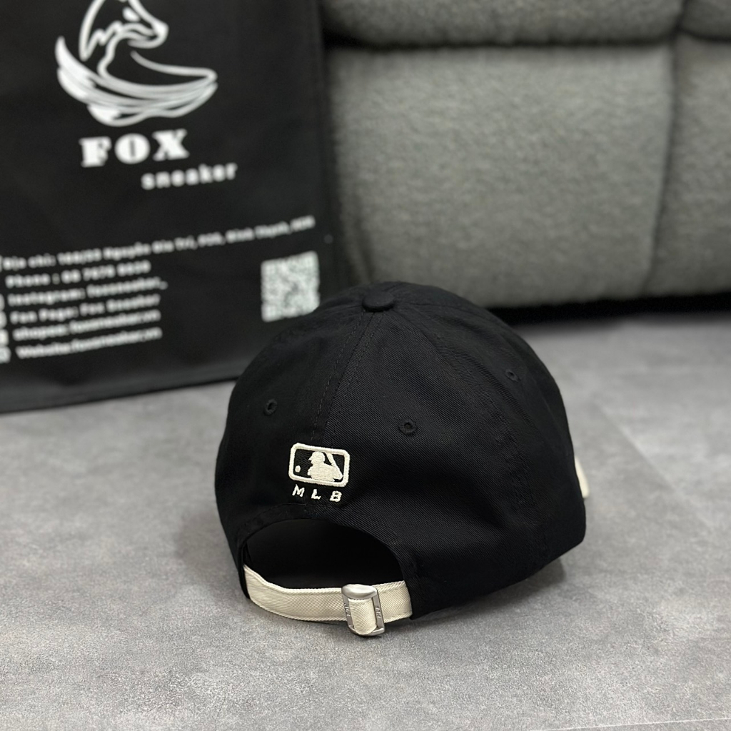 Mũ Nón MLB Ny Đen Kem Hàng Chính Hãng 3ACP3303N-50BKS | Fox Sneaker