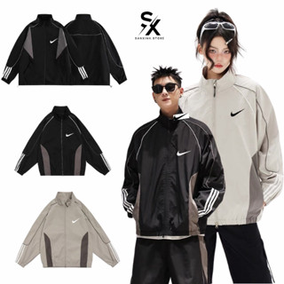 Áo khoác dù Nike cao cấp chuẩn form đôi nam nữ chất dù 2 lớp có túi trong cao cấp tem mác đầy đủ chống nắng chống gió288