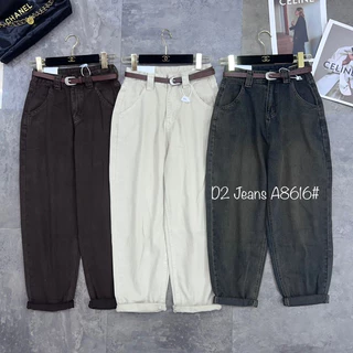 Quần jeans dáng bagys thụng màu siêu xinh ảnh thật kèm betl hàng qc loại 1 - sẵn