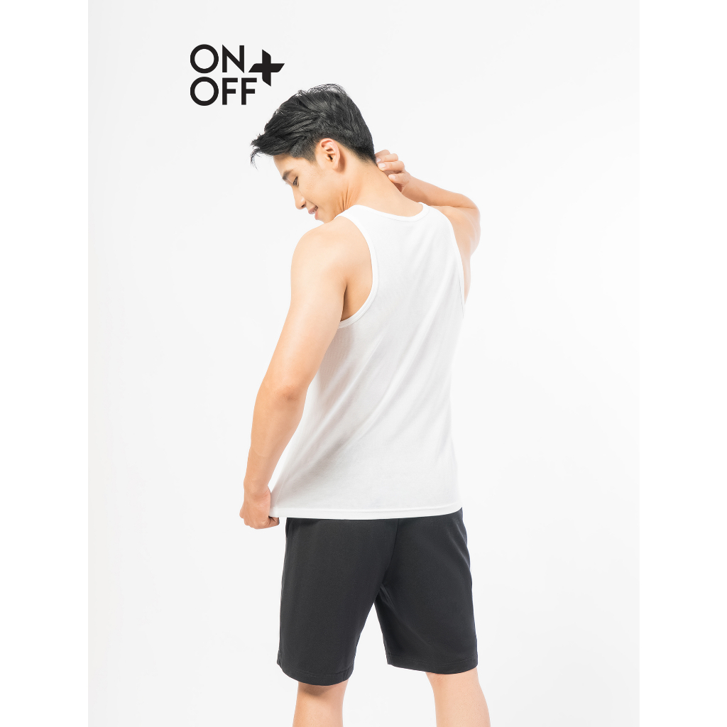 Áo ba lỗ nam cotton coolpass dệt ô vuông thoáng khí ONOFF - 18IA22A022