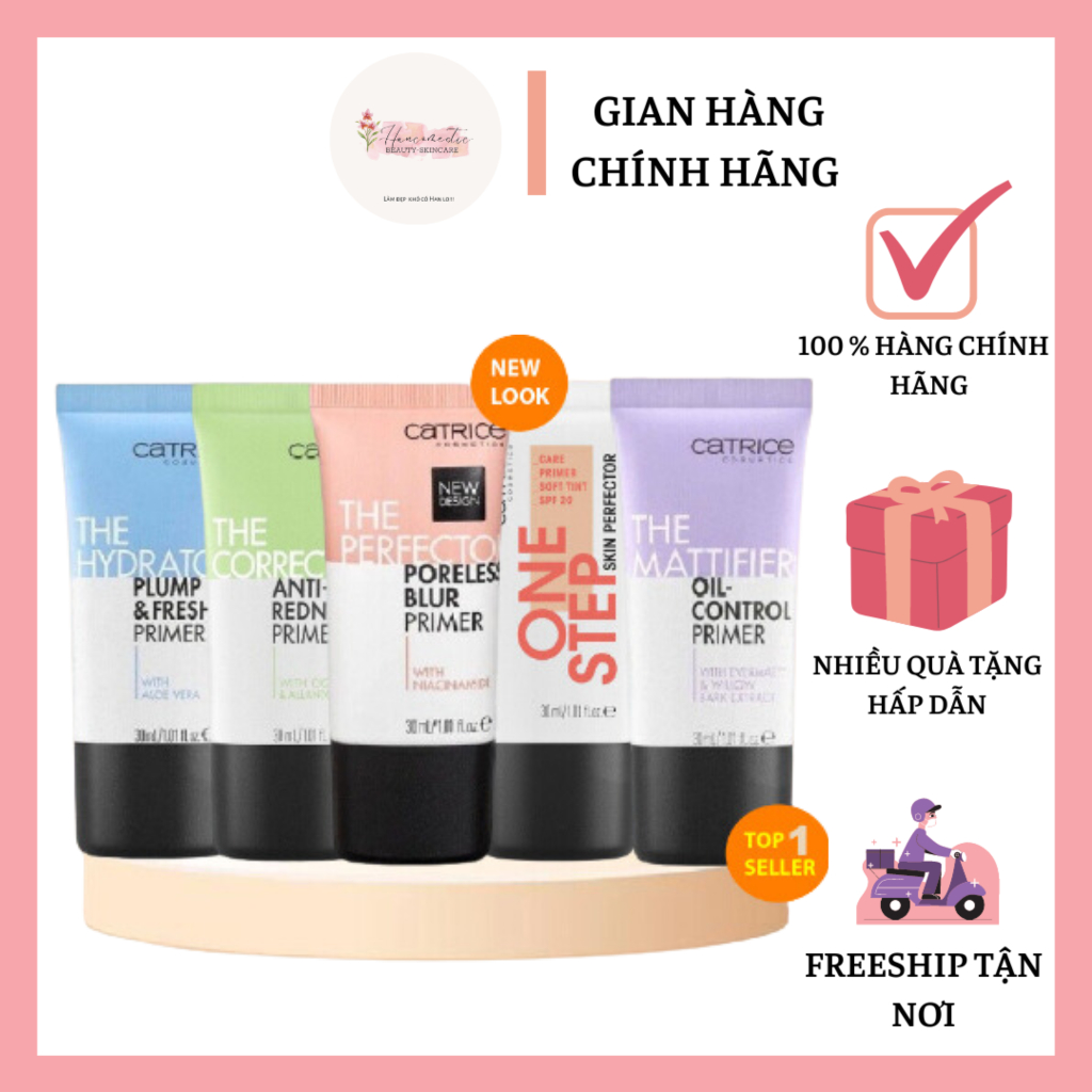 Kem lót Catrice Prime and Fine Pore Refining Anti Shine Base - Han Cosmeticsㅤ