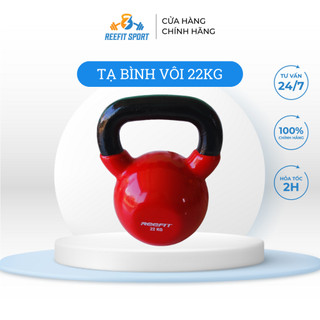Tạ bình vôi tạ quai xách tạ ấm bọc cao su cao cấp 22kg reefit sport