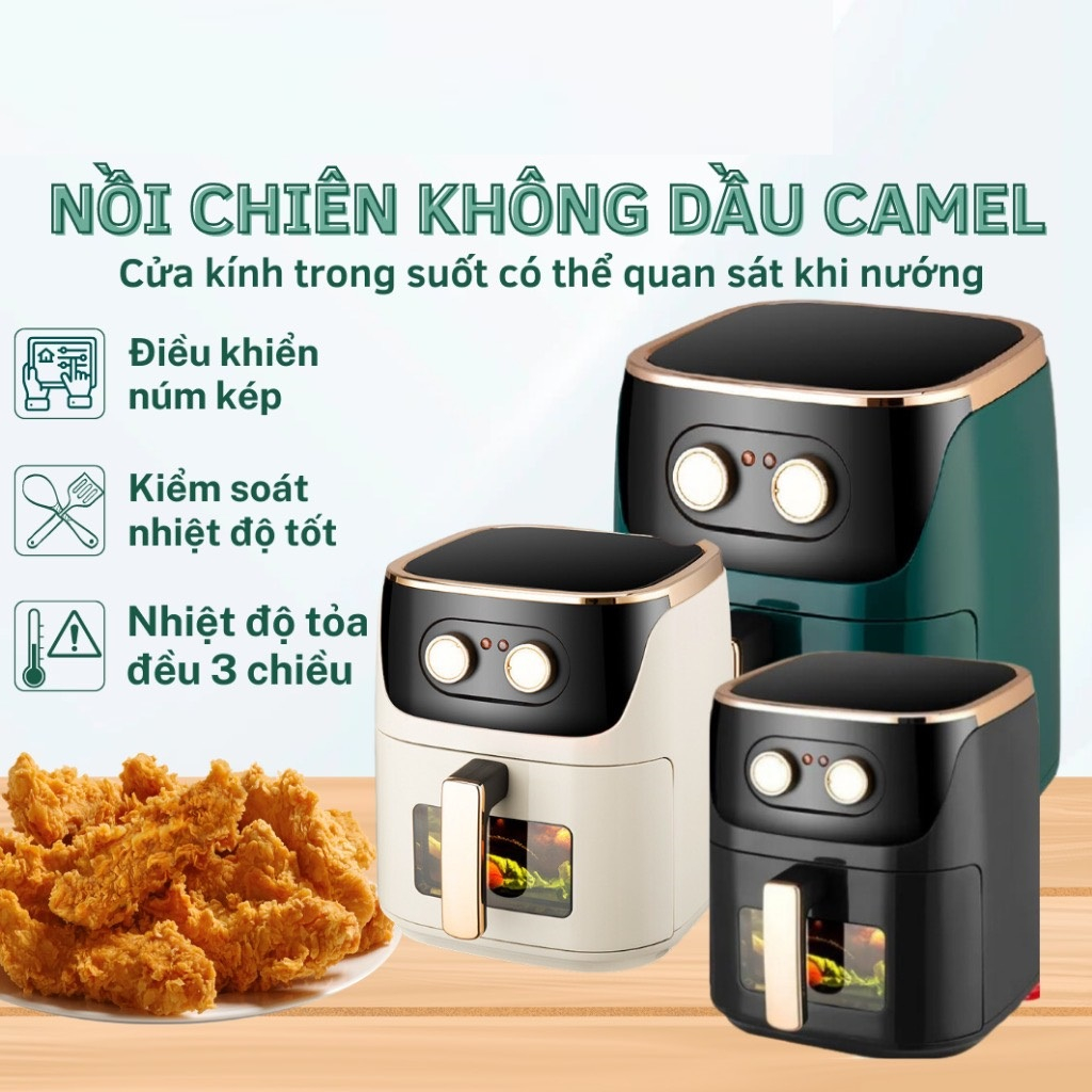 Nồi chiên không dầu Camel 10 lít, 12 lít,15 lít cao cấp chính hãng