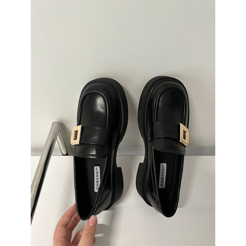 Giày Oxford Moca Nữ Da Mềm Đế 4cm JIAMANNI