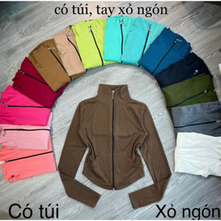 Áo Khoác Ủ KEM cổ Lọ có Túi ,Tay xỏ Ngón, TRENDING XU HƯỚNG ÁO KHOÁC Ủ KEM CHẤT THUN GÂN ( mã K20)