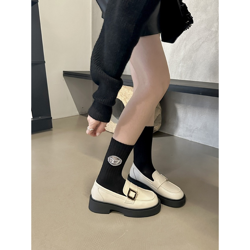 Giày Oxford Moca Nữ Da Mềm Đế 4cm JIAMANNI