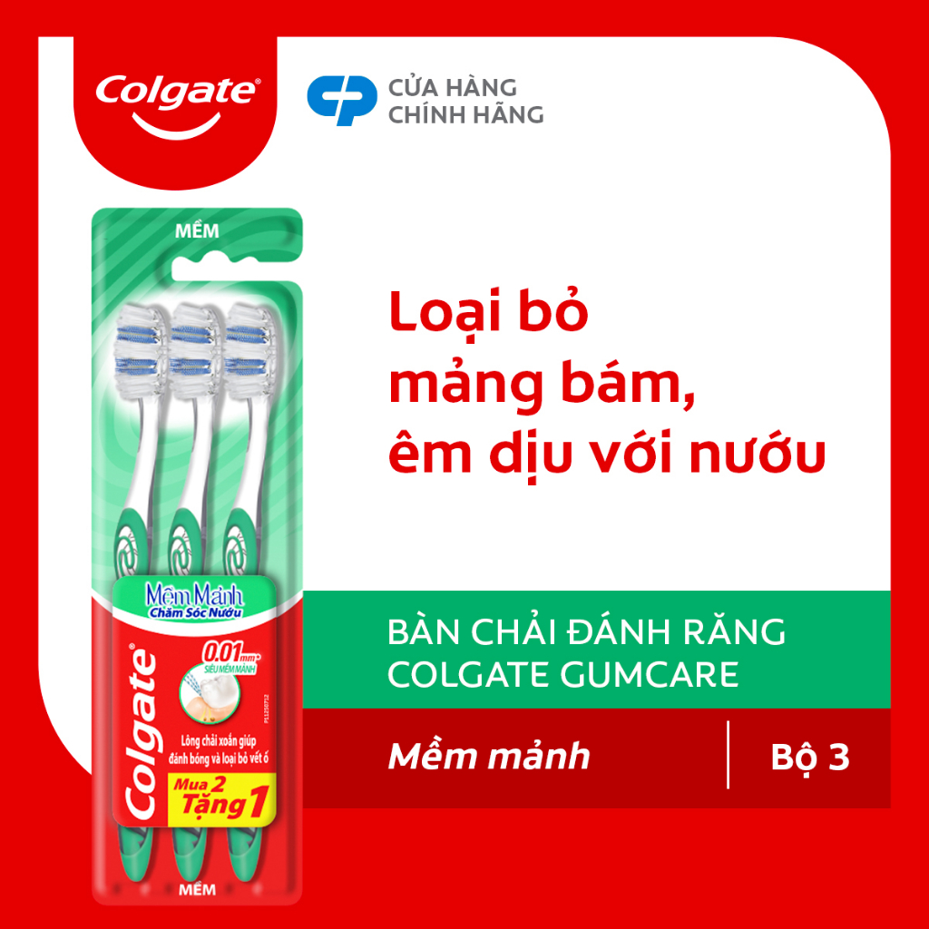 Bộ 3 bàn chải Colgate chăm sóc nướu