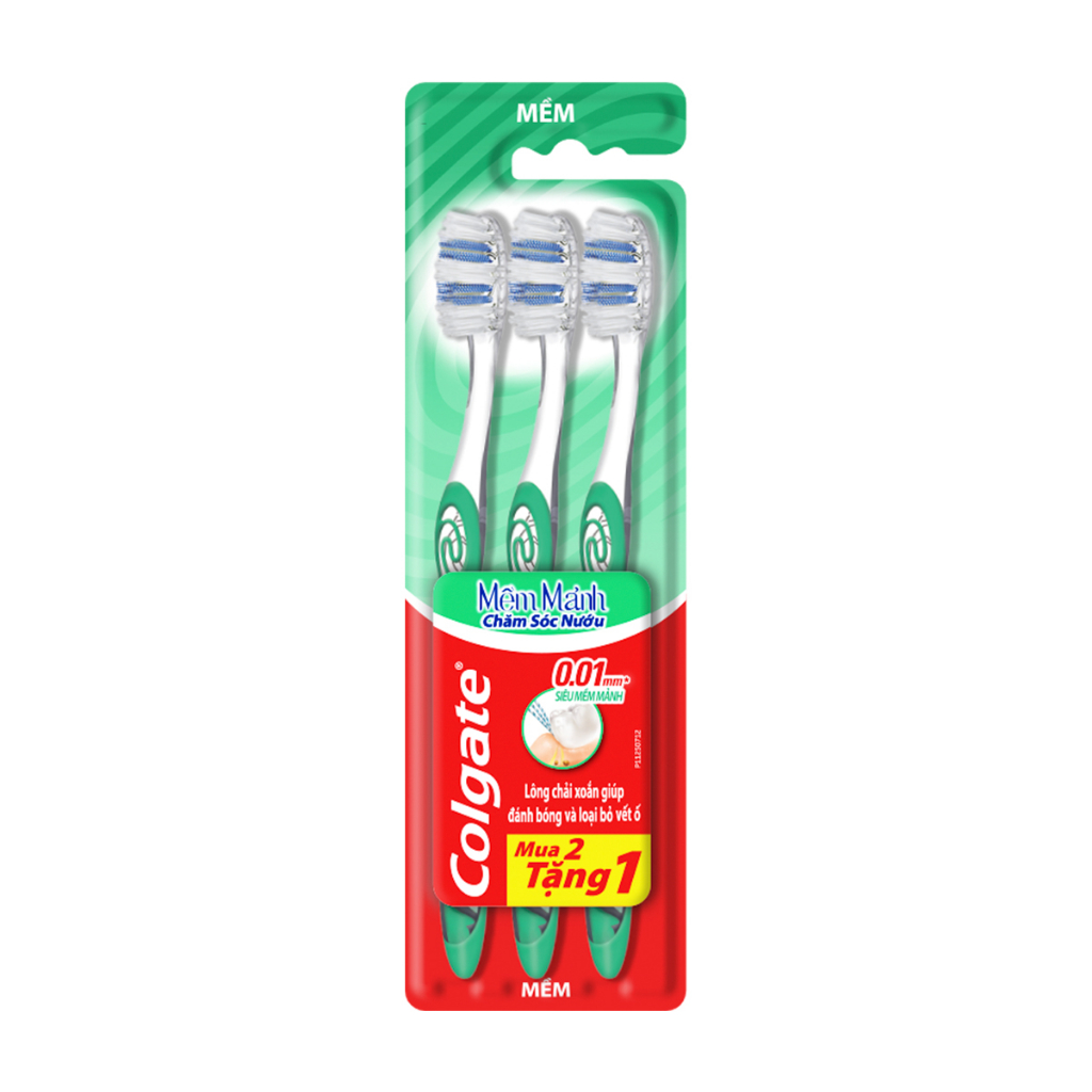 Bộ 3 bàn chải Colgate chăm sóc nướu