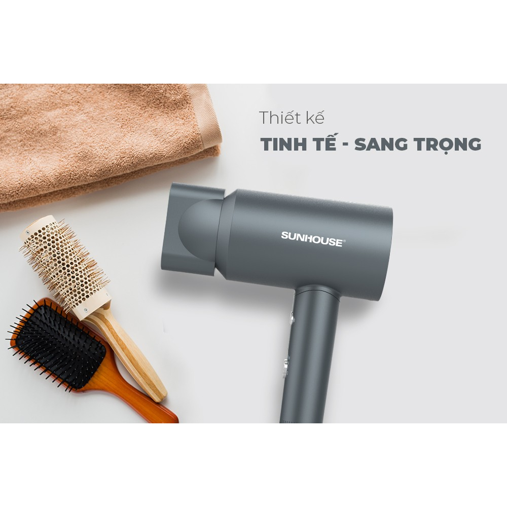 Máy sấy tóc SUNHOUSE SHD2315 - Công suất 2000W - 3 Tốc độ - Bảo hành 12 tháng
