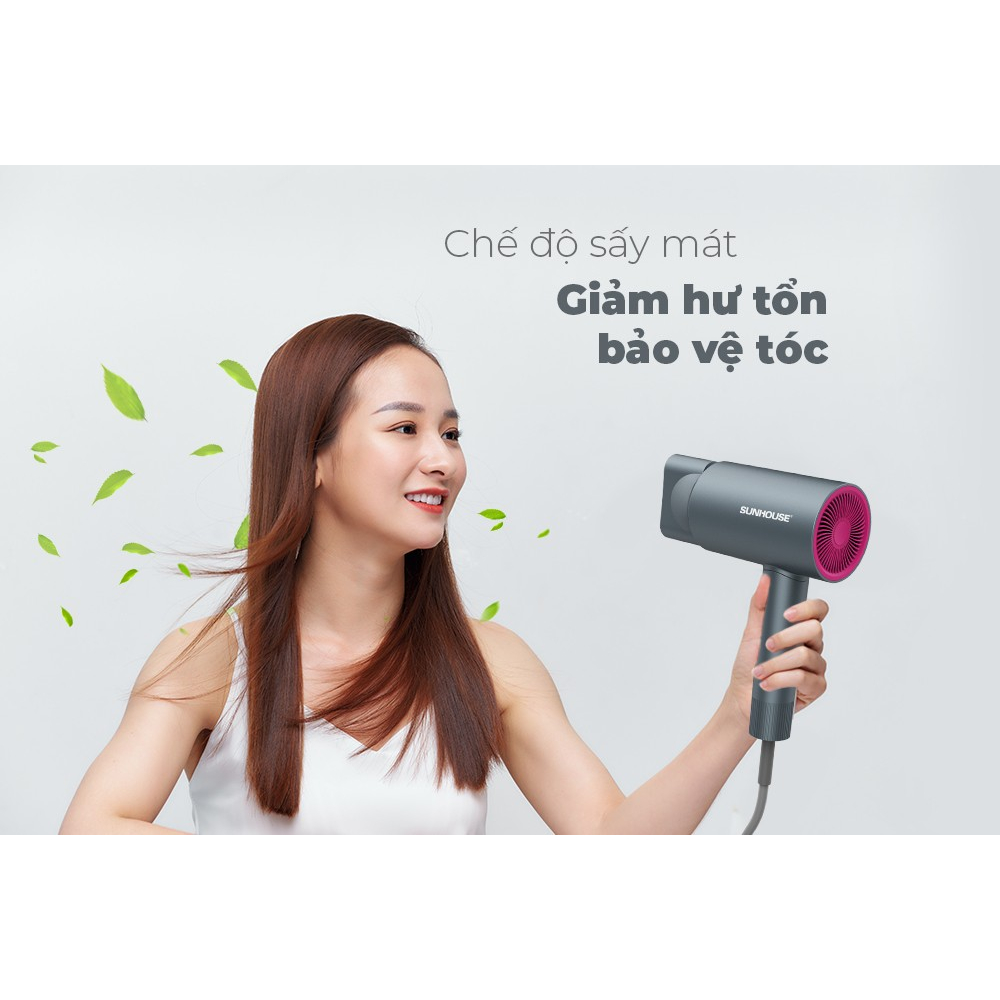 Máy sấy tóc SUNHOUSE SHD2315 - Công suất 2000W - 3 Tốc độ - Bảo hành 12 tháng