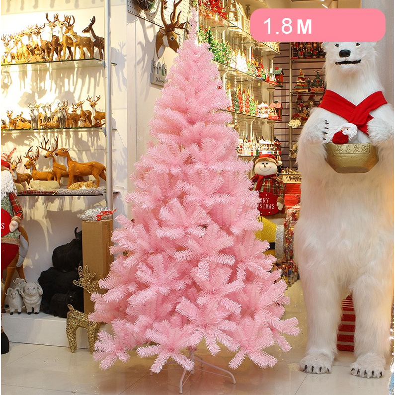 Cây thông Hồng Trơn Dày Rậm C14 CAO 1.8 MÉT Trang Trí Noel Giáng Sinh
