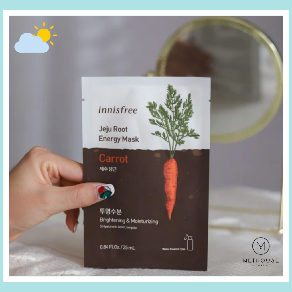 Mặt Nạ Giấy Làm Sáng Da Innisfree Jeju Root Energy Mask 25ml