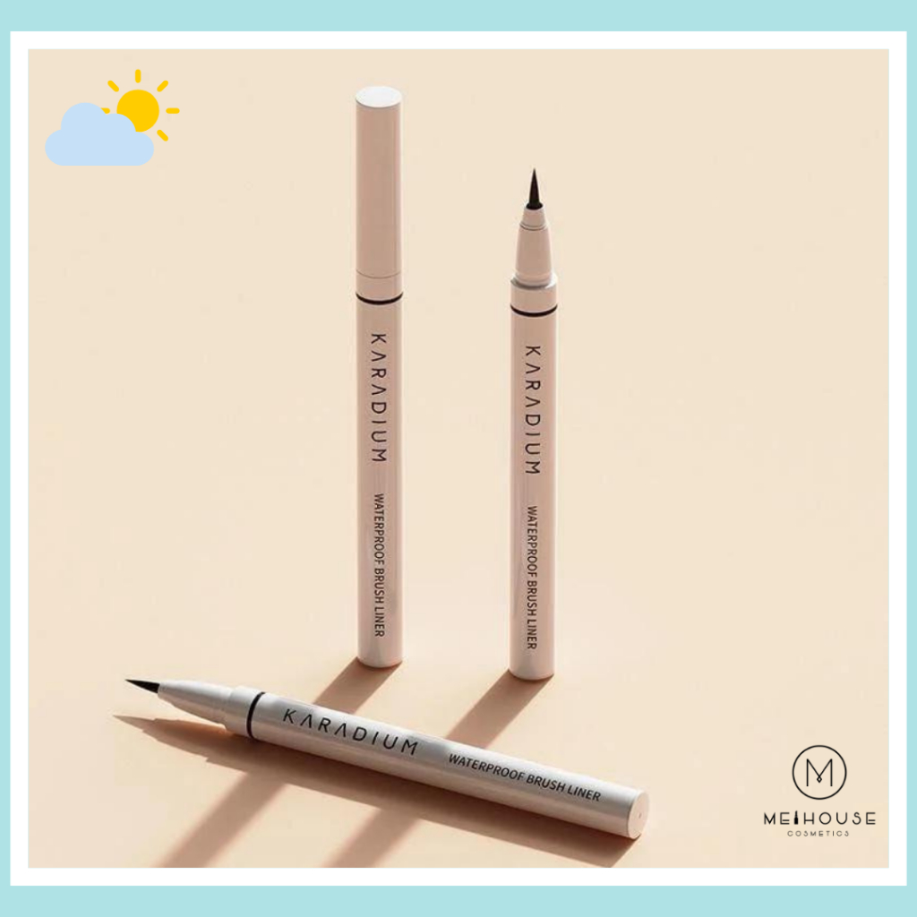Kẻ Mắt Dạ Karadium Waterproof Brush Liner Màu Đen