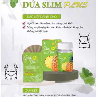  GIẢM CÂN DỨA SLIM PLUS GIẢM AN TOÀN TẶNG KÈM KHOÁ CÂN 