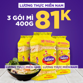 3 Gói Mì trứng thượng hạng Safoco gói 400g