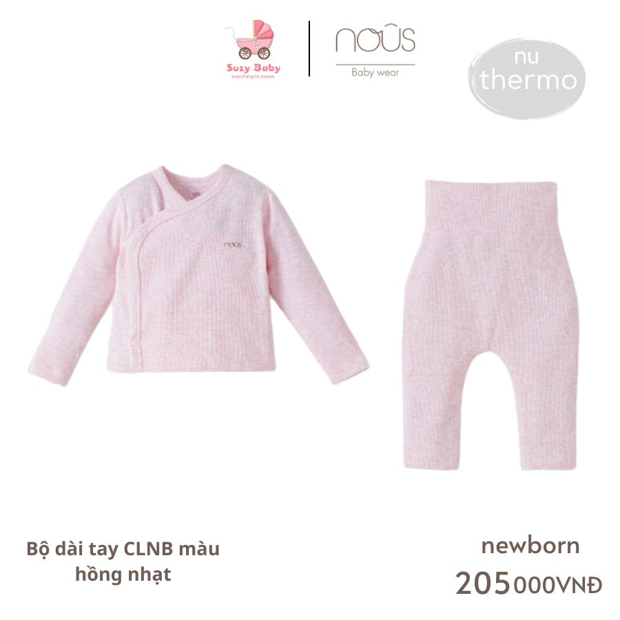 Bộ cài lệch Nous newborn cho bé sơ sinh các mẫu